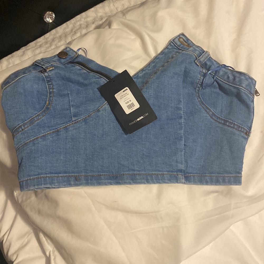 Denim top